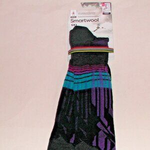 Smartwool Ski Targeted Cushion Summit Shot Over The Calf Socks Men's XL Charcoal